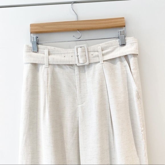 𝅺BNWOT Club Monaco Ayto belted pant in natural - Picture 8 of 14